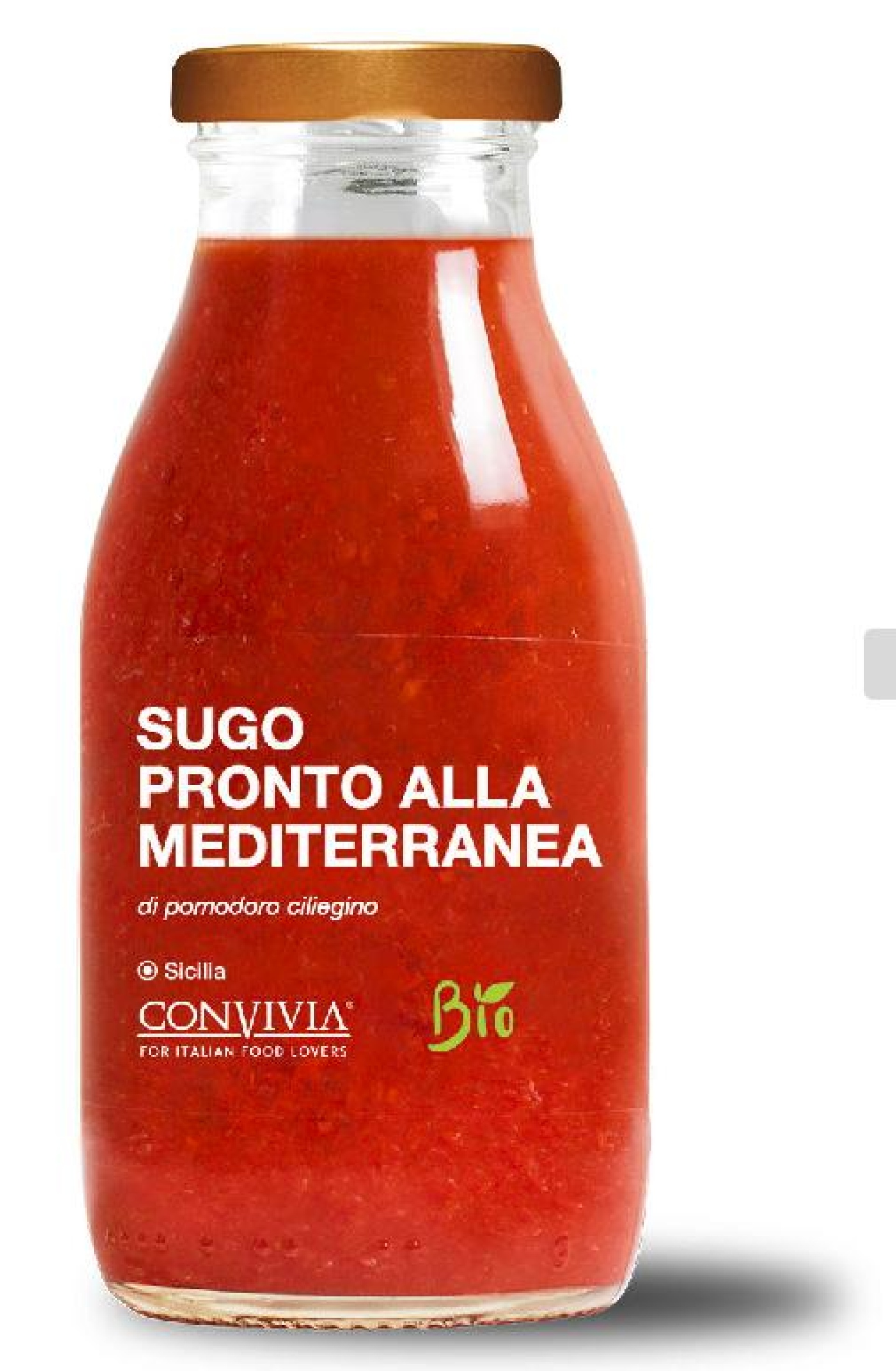 SUGO PRONTO DI POM.CILIEGINO ALLA MEDITERRANEA 250 GR BIO