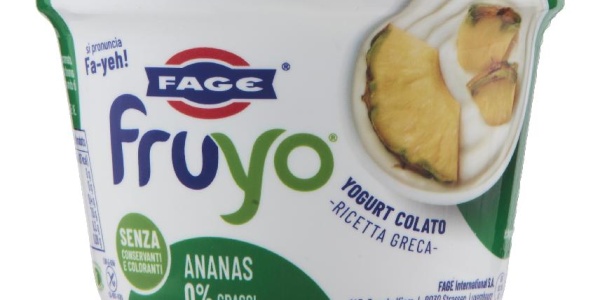 YOGURT GRECO 0% CON PESCA IN PEZZI FRUYO FAGE GR. 150 - l